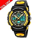Kid Watch 50M Waterproof Sport LED Alarm Stopwatch Digital Child Quartz Wristwatch for Boy Girl