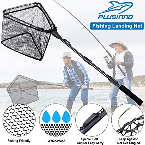 Pawfly Fishing Net With Collapsible Aluminum Handle And Nylon Mesh Minnow Net For Bait And Trout Portable Fishing Landing Net For Aquarium Pond Freshwater And Saltwater