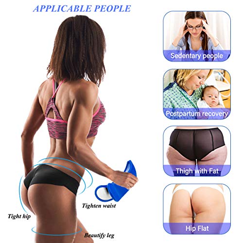Litthing Super Kegel Exerciser, Blue Pelvic Floor Muscle and Inner Thigh Exerciser with Exercise Band, Hips Muscle Trainer Correction Beautiful Buttocks Bladder Control Device for Women - Thumbnail 2