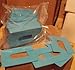 1/16 x 3 x 4 Plastic U-Shims - Blue - 50/Package