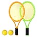 RuiyiF Kids Tennis Racket Set with Ball, Plastic Tennis Racquet for Children Outdoor Toys for Toddlers Age 3-5