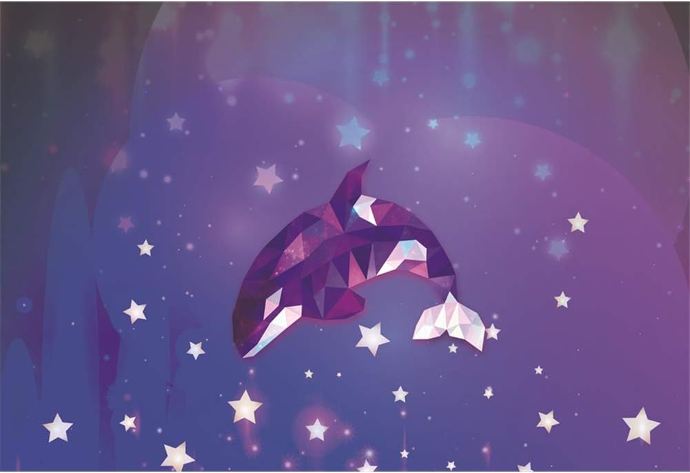 Amazon Com Leyiyi Shark Backdrop 8x6ft Photography Background Glitter Stars Sea World Cute Shark Kids Room Decoration Birthday Party Decoration Summer Vacation Kids Adult Video Props Camera Photo