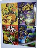 4 Pack Teenage Mutant Ninja Turtles School Bag Back to School Folders