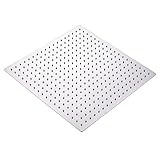 Oulantron Stainless Steel 16-inch Rainfall Shower Head Bathroom Square Top Sprayer