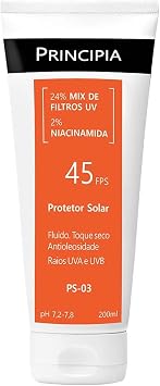 Protetor Solar Corporal Principia FPS 45 200ml - Antioleosidade Toque Seco