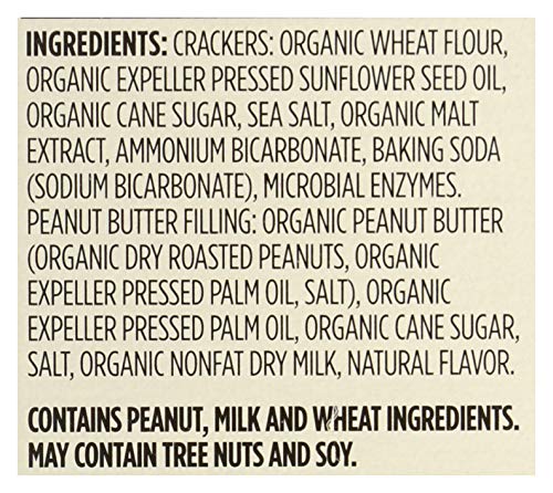 365 BY WHOLE FOODS MARKET, ORGANIC PEANUT BUTTER MINI SANDWICH CRACKERS, 7.5 OUNCE