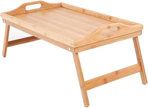 Amazon Com Hyshina Bamboo Breakfast Bed Tray Lap Desk Bed Tray