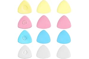 HAALII Sewing Tailor's, Tailors Chalk,Sewing Fabric Chalk and Fabric Markers for Quilting,Sewing Supplies Accessories (12Pcs)4 Colors