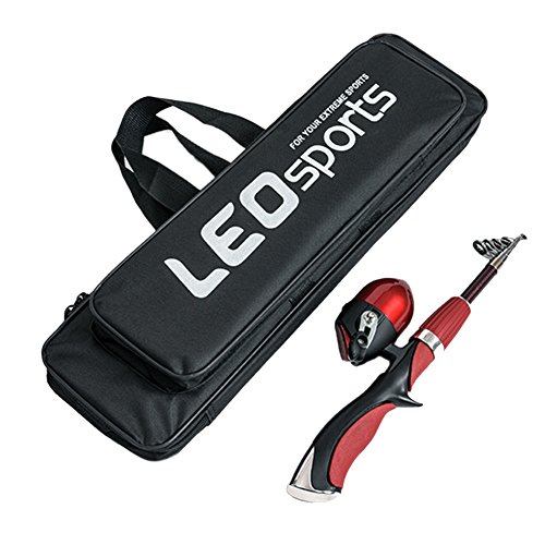 lennonsi Kleine Allround Rutentasche, Angeltasche Angeltaschen Rutentaschen 600D Oxford Cloth, Schwarz (80cm) – Bild 6