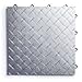 Big Floors RaceDeck Diamond Plate Design, Durable Interlocking Modular Garage Flooring Tile (Alloy, 12 Pack of 12 x 12