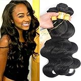 Black Rose Brazilian Virgin Hair Body Wave 4 bundles 14
