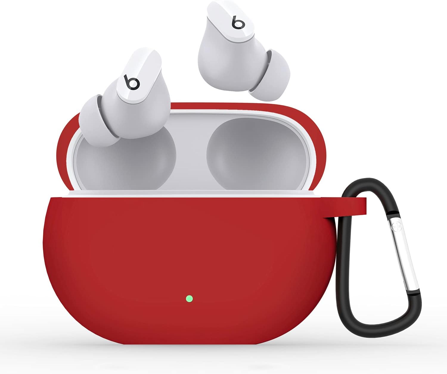 Maidea Case Cover Compatible with New Beats Studio Buds – True Wireless Noise Cancelling Earbuds, Anti-Fall Protective Cover for New Beats Studio Buds (Red)