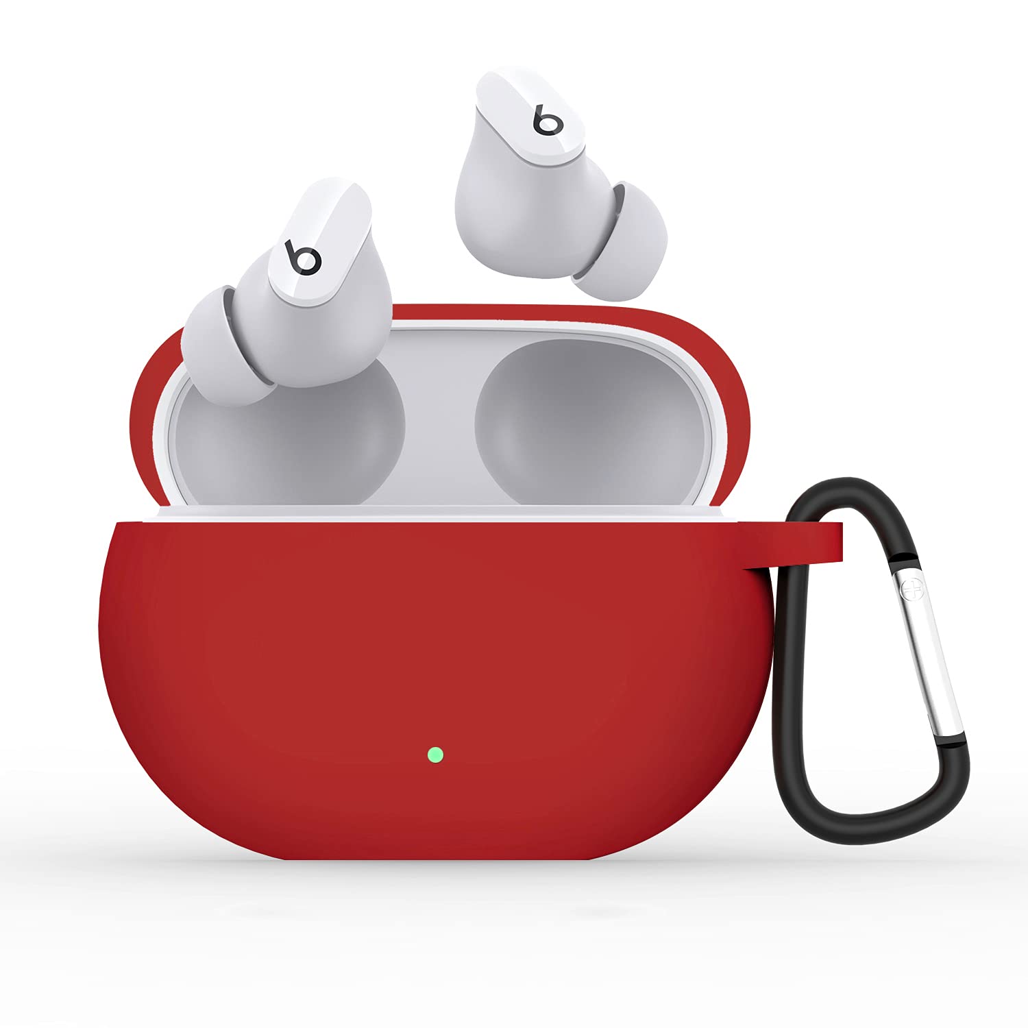 Maidea Case Cover Compatible with New Beats Studio Buds – True Wireless Noise Cancelling Earbuds, Anti-Fall Protective Cover for New Beats Studio Buds (Red)