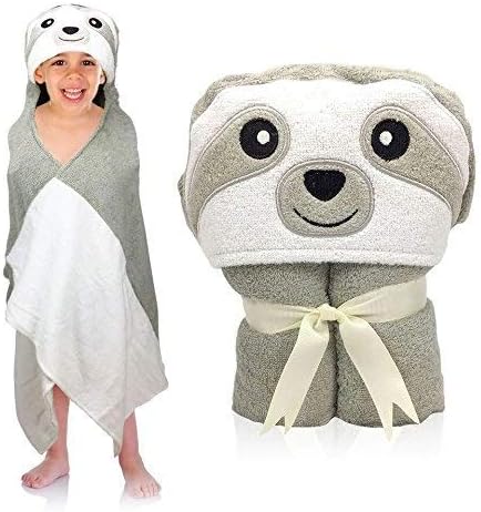 sloth baby towel