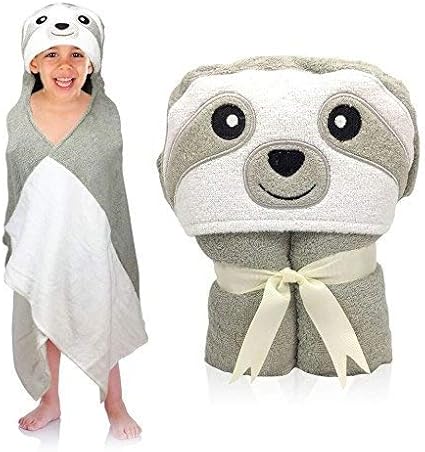 sloth baby towel