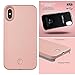 iPhone X Case, Wellerly LED Illuminated Selfie Light Cell Phone Case Cover [Rechargeable] Light Up Luminous Selfie Flashlight Case for iPhone X 5.8inch (Rose Gold)