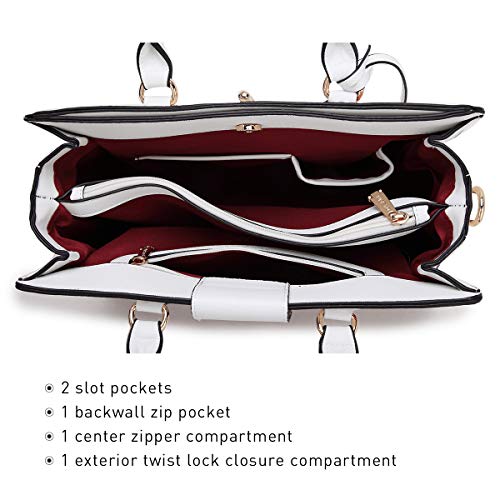 Womens-Satchel-Handbags-Top-Handle-Stylish-Purse-Vegan-Leather-Shoulder-Bags-for-Women-Wallet-Set