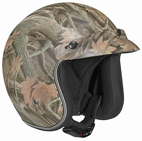 Vega X380 Open Face Helmet with Forest Graphic (Camo, X-Large) - Thumbnail 3