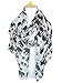GERINLY Animal Print Scarves: Cute Elephant Pattern Wrap Scarf For Women (Beige)