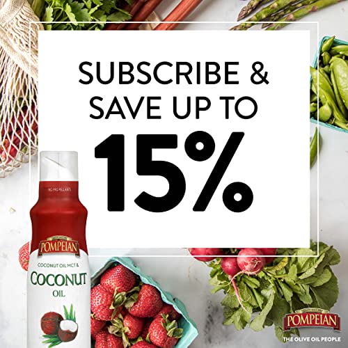 Pompeian Coconut Oil NonStick Cooking Spray, Subtle Coconut Flavor
