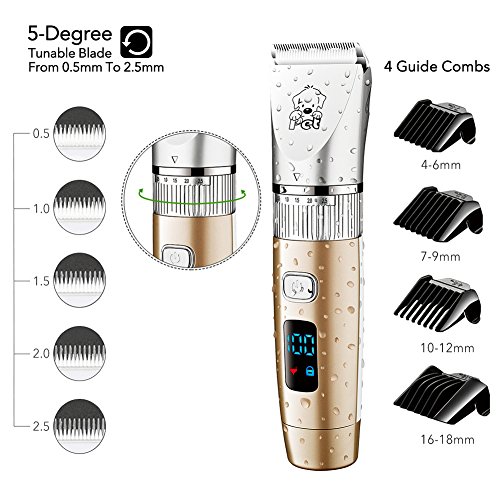 Hatteker Schermaschine Trimmer Hunde Haarschneidemaschine Katze