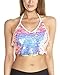 iHeartRaves Pink Party Monster Sequin Halter Crop Top Shirt (Medium)