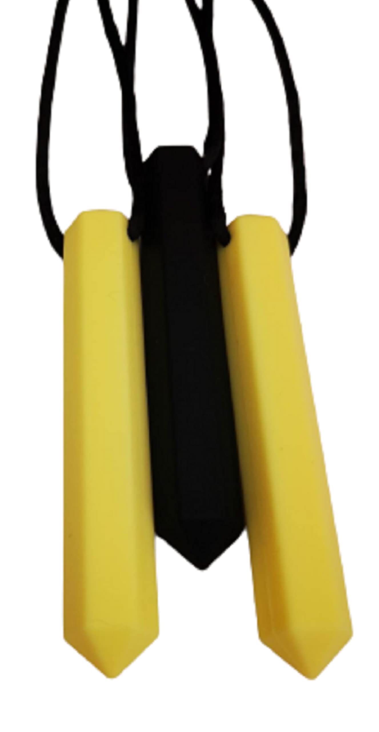 Sensory Chew Necklace Chewelry for Kids, Teens or Adults with Autism ADHD Who Need to Stim Chew Bite or Fidget Chewy Aids Help Concentration Biting Bundle 3 Pack BGT