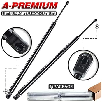 Automotive ECCPP Lift Supports Rear Liftgate Tailgate Struts Gas Springs Shocks for 1991-1995 Plymouth Voyager,Dodge Caravan,Dodge Grand Caravan,Chrysler Town Country Compatible with 4837 Strut Set of 2 Strut Rods