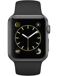 Apple Watch Series 1 38mm Space Gray Aluminum with Black Sport Band