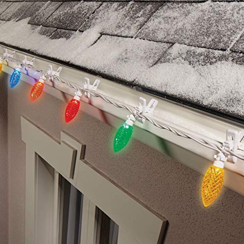 NOMA C9 LED Quick Clip Christmas Lights Builtin ClipOn String