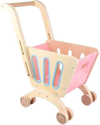 wooden shopping cart walker