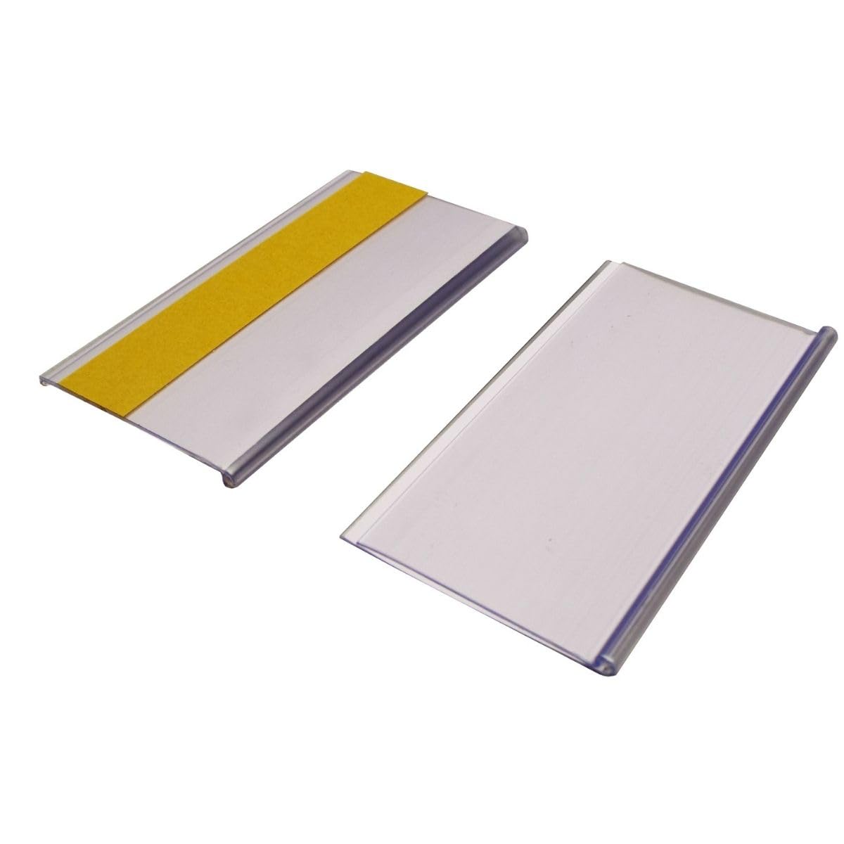 Self-Adhesive Ticket Holder, Identify Locations, Products, Shelving And Racking, Perfect For Office, Store, Garage And Industrial Environment, H. 54Mm X W. 0.1 M - Pack of 100