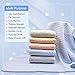 Zenssia Organic Cotton Baby Blanket Warm, Breathable and Super Soft Quilted Toddler Blanket for Boys and Girls - Thermal Crib Blanket Thick and Light Weight 39x39 Inches Large -Gray