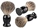 Badger Hair Shaving Brush and Chrome Razor Stand Shaving Set