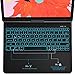 IVSO Keyboard Case for ipad pro 12.9 2018 3rd -360 Degree Rotation,Backlit 7 Color, iPad Case with Keyboard Apple Pencil Charging Supported Fit for Apple ipad pro 12.9 2018 (Black)