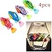 NUOLUX 4pcs Robot Fish Swimming Electric Clownfish Battery Powered Toy(Random Color)