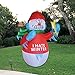 GOOSH 6 FT Christmas Inflatables Outdoor Decorations Blow Up Yard Snowman for Holiday Party Garden Lawn Decor