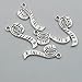 Sewing Charms Collection-100g About (60-65pcs) Antique Silver Craft Supplies Sewing Charms Pendants for Crafting, Jewelry Findings Making Accessory for DIY Necklace Bracelet (M003)