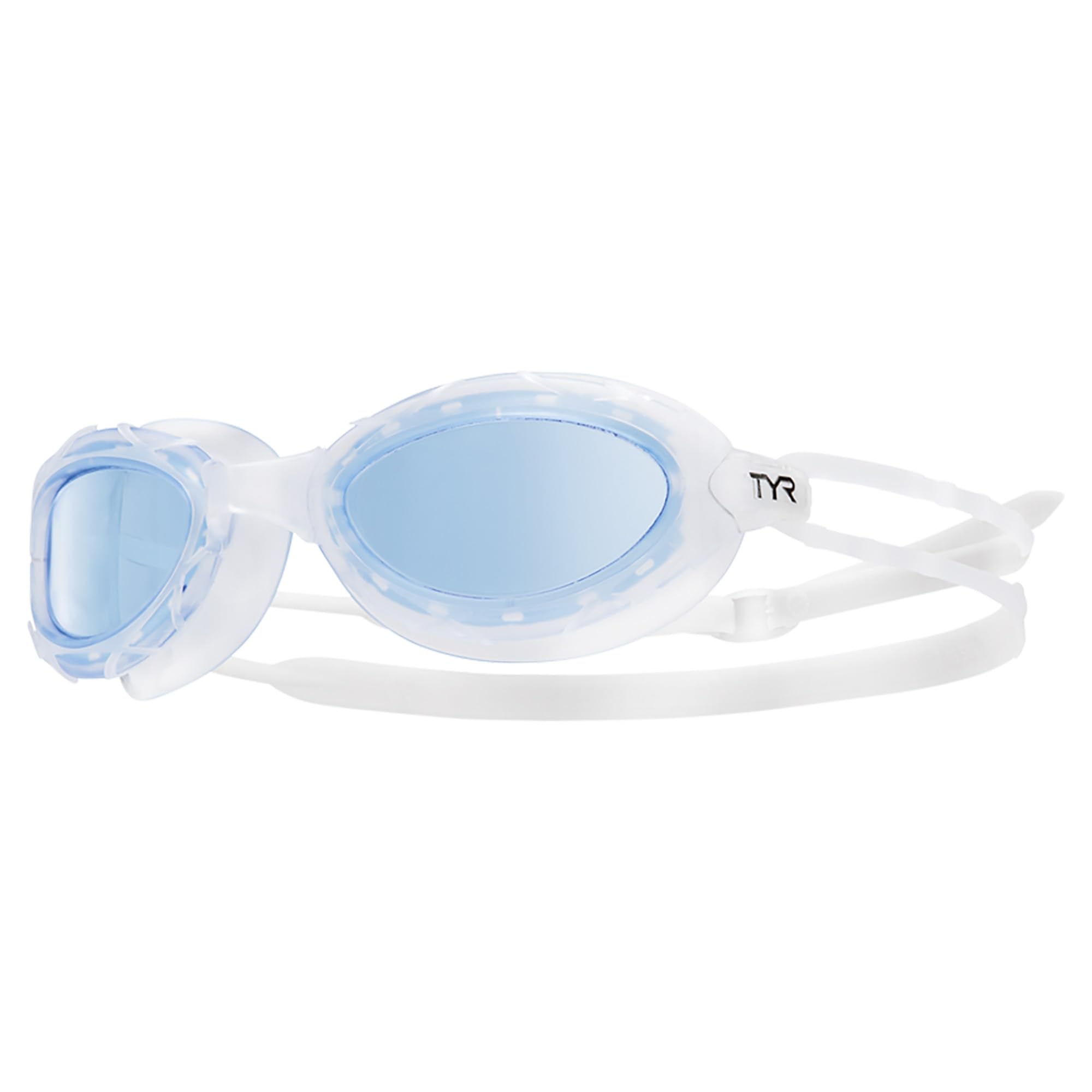 TYR Unisex Adult Nest Pro Performance Goggles - Blue/Clear/Clear, Medium