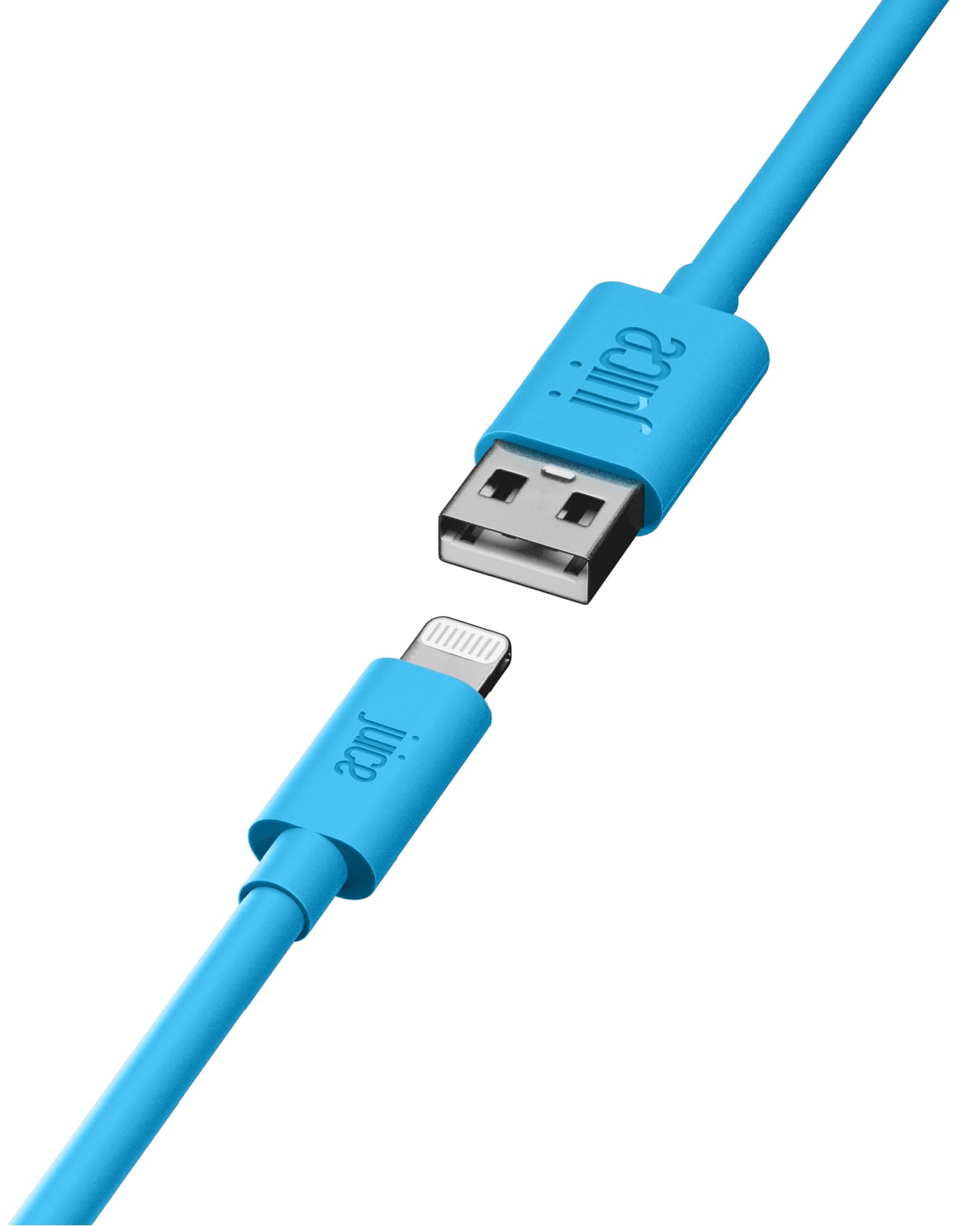 Juice Apple iPhone 11, Pro, iPhone X, Xr, iPhone 8, 7, 6, SE, iPad Lightning, Charge & Sync Cable, 2m, Aqua