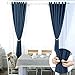Magnetic Curtain Tiebacks | 4 Pieces Set of Holdbacks | Convenient, Decorative Drapery Hooks | Drapery Ties for Window Drapes