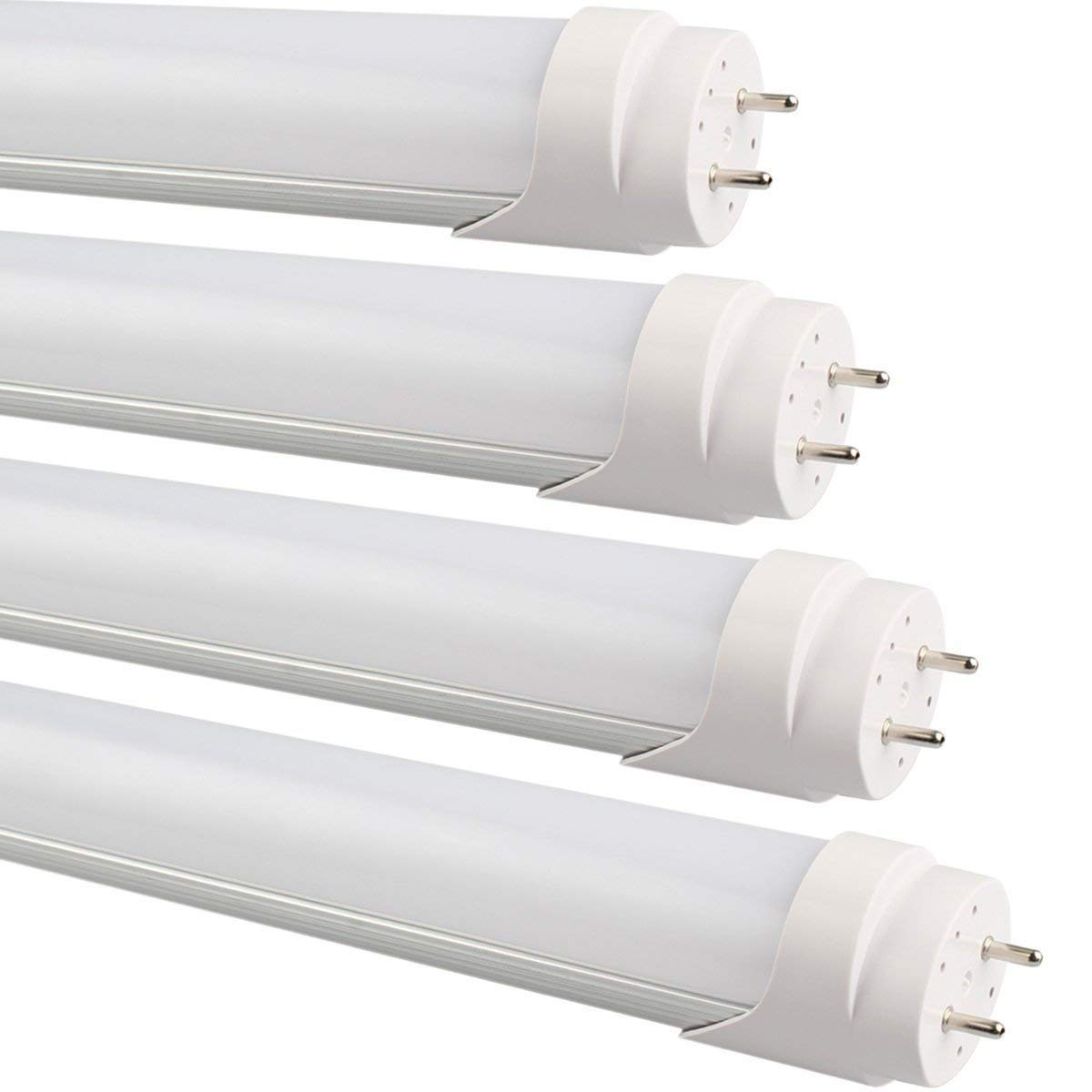 B2tocled-2FT T8 LED Tube Light 9W 3000K, 20W equivalent (Warm White)Dual-End Powered, G13 Fluorescent Light Bulbs Replacement,4-Pack