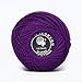 LE PAON 1000Y 8# 50g Mercerized Cotton Crochet Thread Balls Purple Pearl Cotton Knitting Yarn Balls for Crochet Hardanger Cross Stitch Friendship Bracelets 2 Balls (Color No.:550)