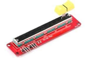 6 Pcs Dual Channel 10K Ohm Slide Potentiometer Module, Analog Output Adjustable Resistor for Arduino Microcontroller Projects