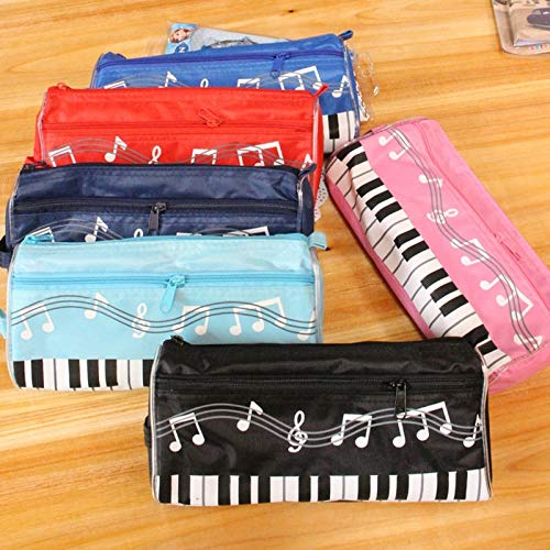 Dunnomart New Lovely Musical Piano Keyboard Pencil Case Stationery Office School Supplies Music Pen Bag Box Storage Bag School-Supplies - Thumbnail 3