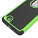 Birsppy for LG Aristo Case, LG Phoenix 3 Case, LG Fortune Case, LG Rebel 2 LTE Case, LG Risio 2 Case, LG K8 2017 Case, OEAGO [Shockproof] Hybrid Dual Layer Defender Protective Case Cover (Green)