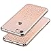 iPhone 7 Case,Comma [Polka Crystal Series] Original Swarovski Element Hard [PC Transparent] Case for iPhone 7 (Gold Polka)