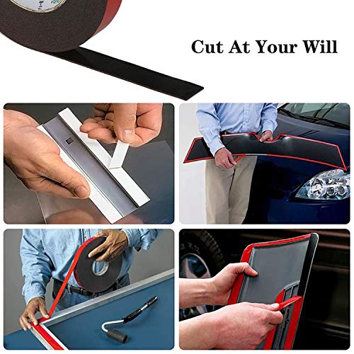 PE Foam Double Sided Tape, Waterproof Mounting Adhesive Tape Roll for Doors/Plumbing/HVAC/Windows/Pipes/Construction(1 Rolls Wide 1 in Long 33 Ft) - Thumbnail 5