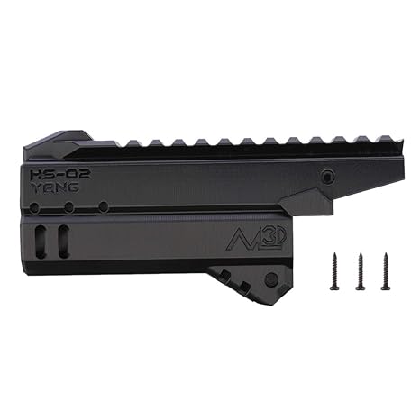 Wolfbush Maliang 3d Printing Modified Hs 02 Front Tube For Nerf Zombie Strike Hammershot Blaster Black