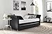 DHP Sophia Upholstered Daybed/Sofa Bed with Trundle, Twin Size Frame, Grey